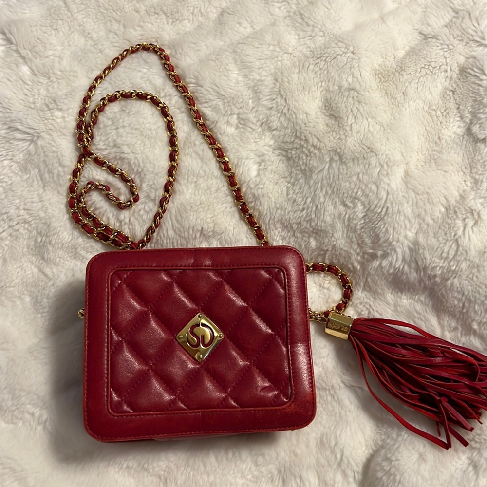 St.John mini red purse